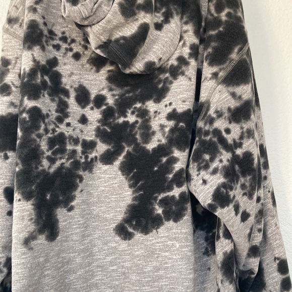 BDG Oversized Grey and Black Zippered Hooded Sweatshirt size XS - Picture 4 of 5